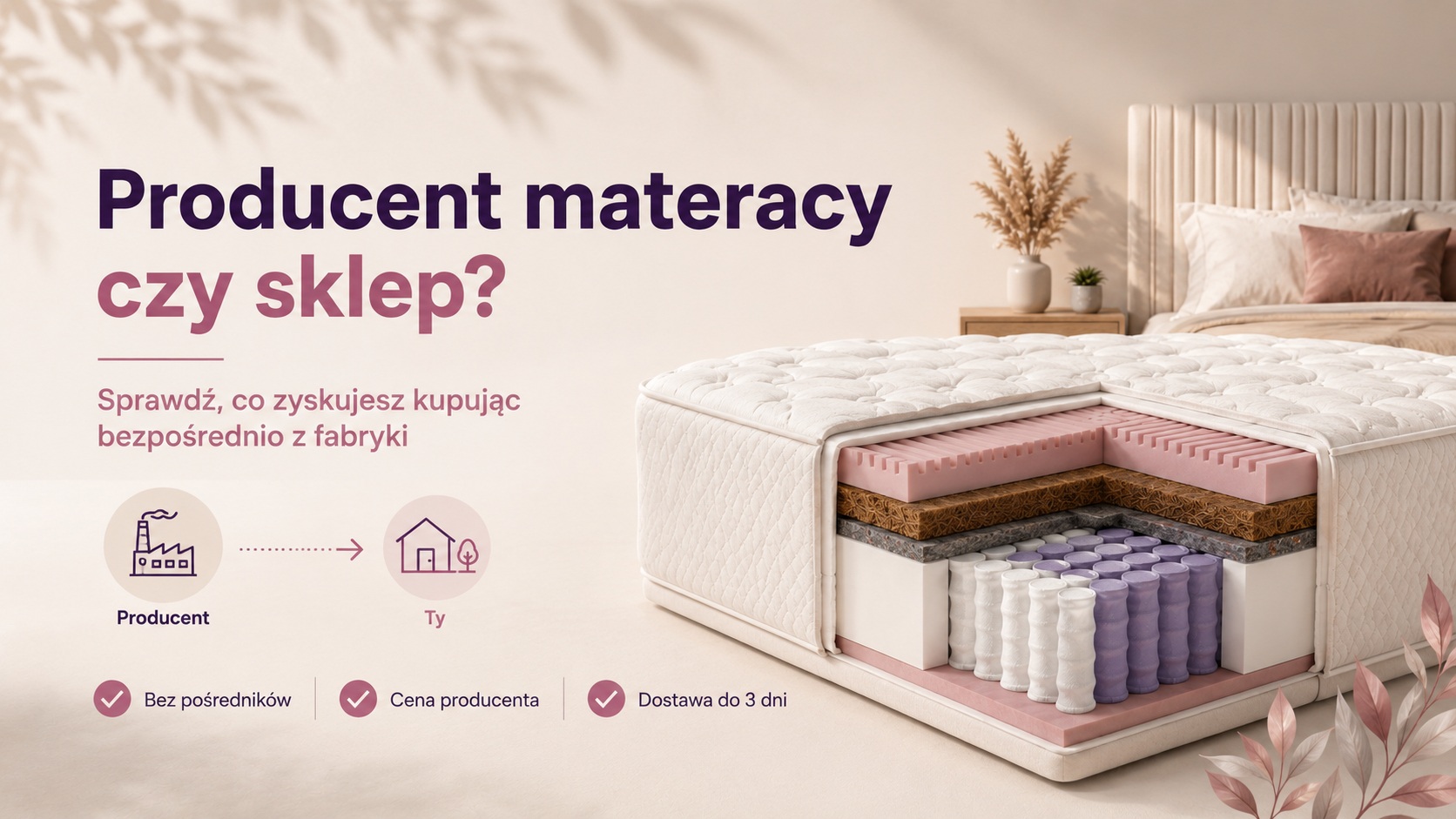 Materace od producenta — co zyskujesz kupując bez pośredników?